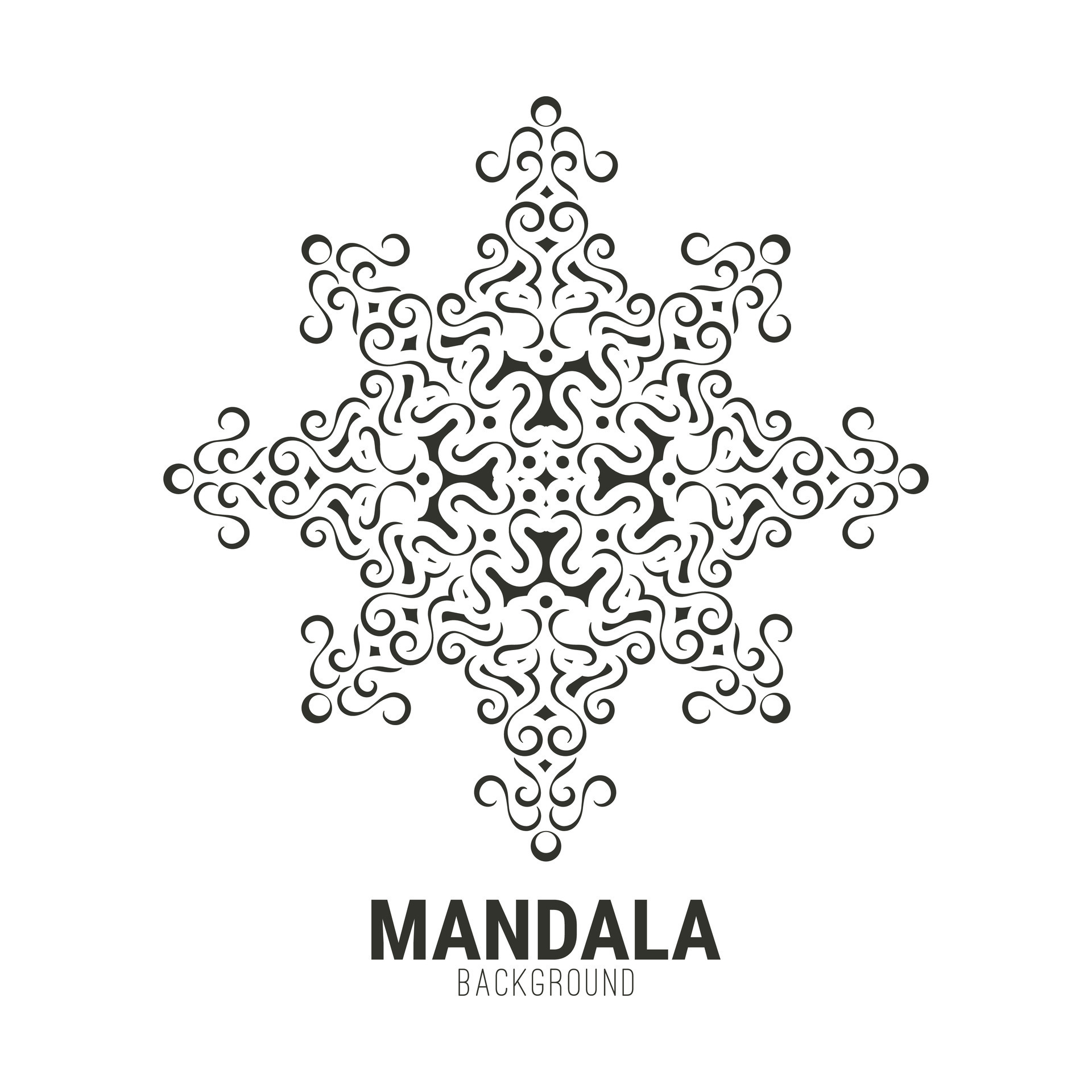 Mandala flat background design template 47025459 Vector Art at Vecteezy