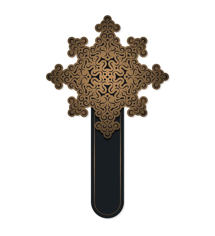 Luxury mandala decorative banner vector