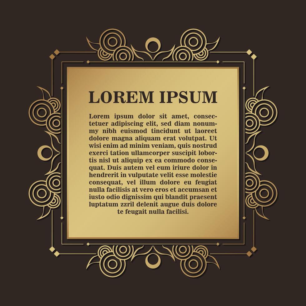 Luxury calligraphy ornament frame line design vector