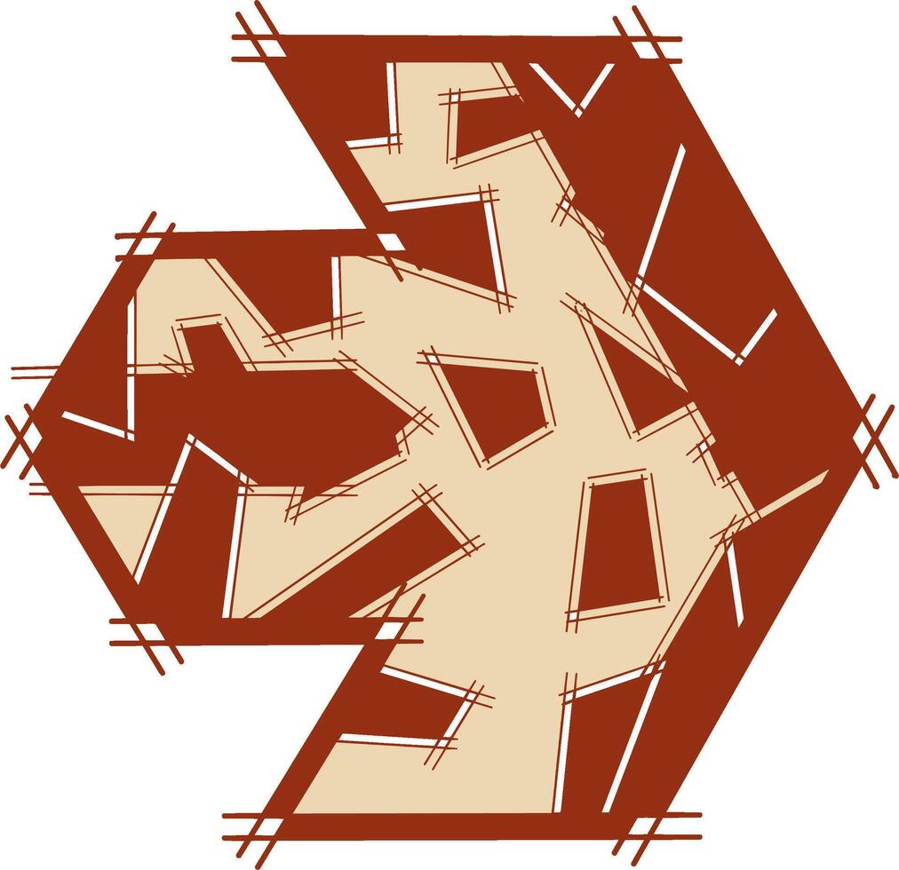 Creamy Red Right Arrow with patches for visual accent for an attractive icon, button, or symbol on graphic resources vector