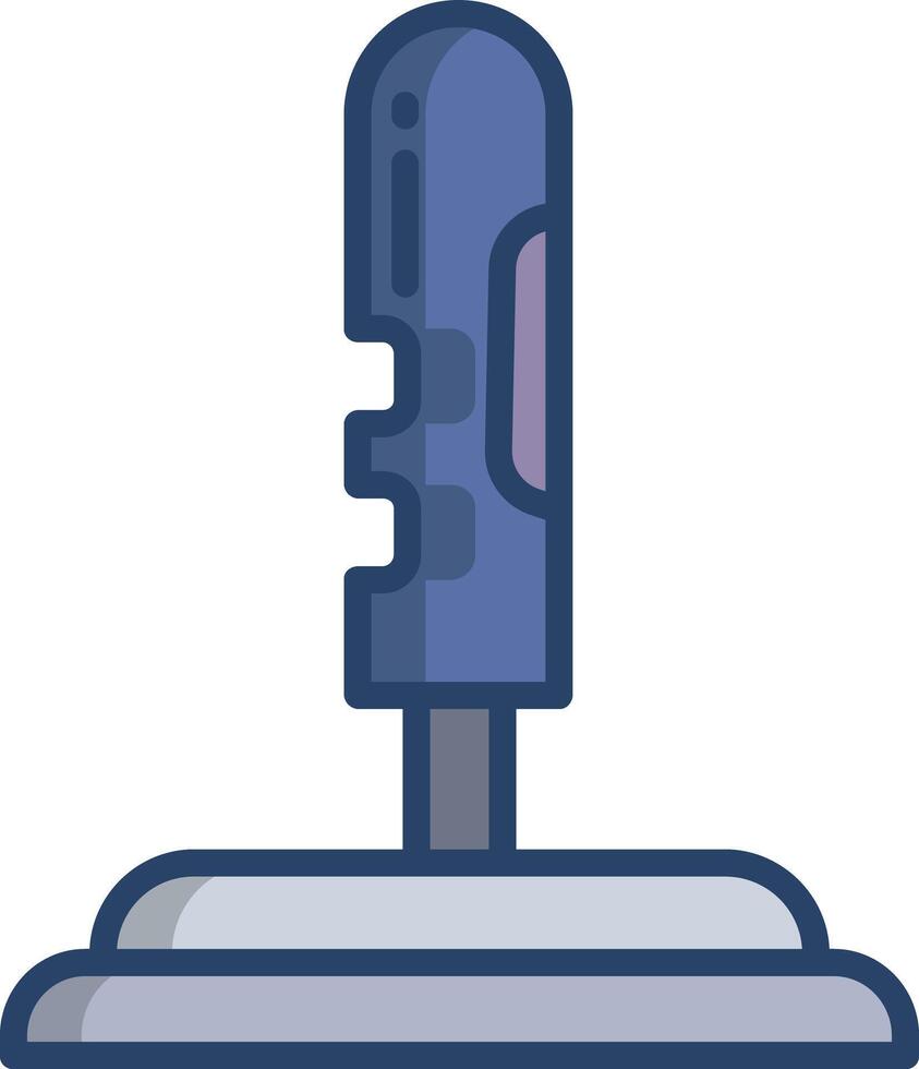 joystick linear color illustration vector