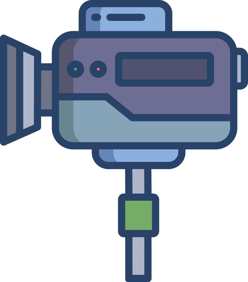 camera linear color illustration vector