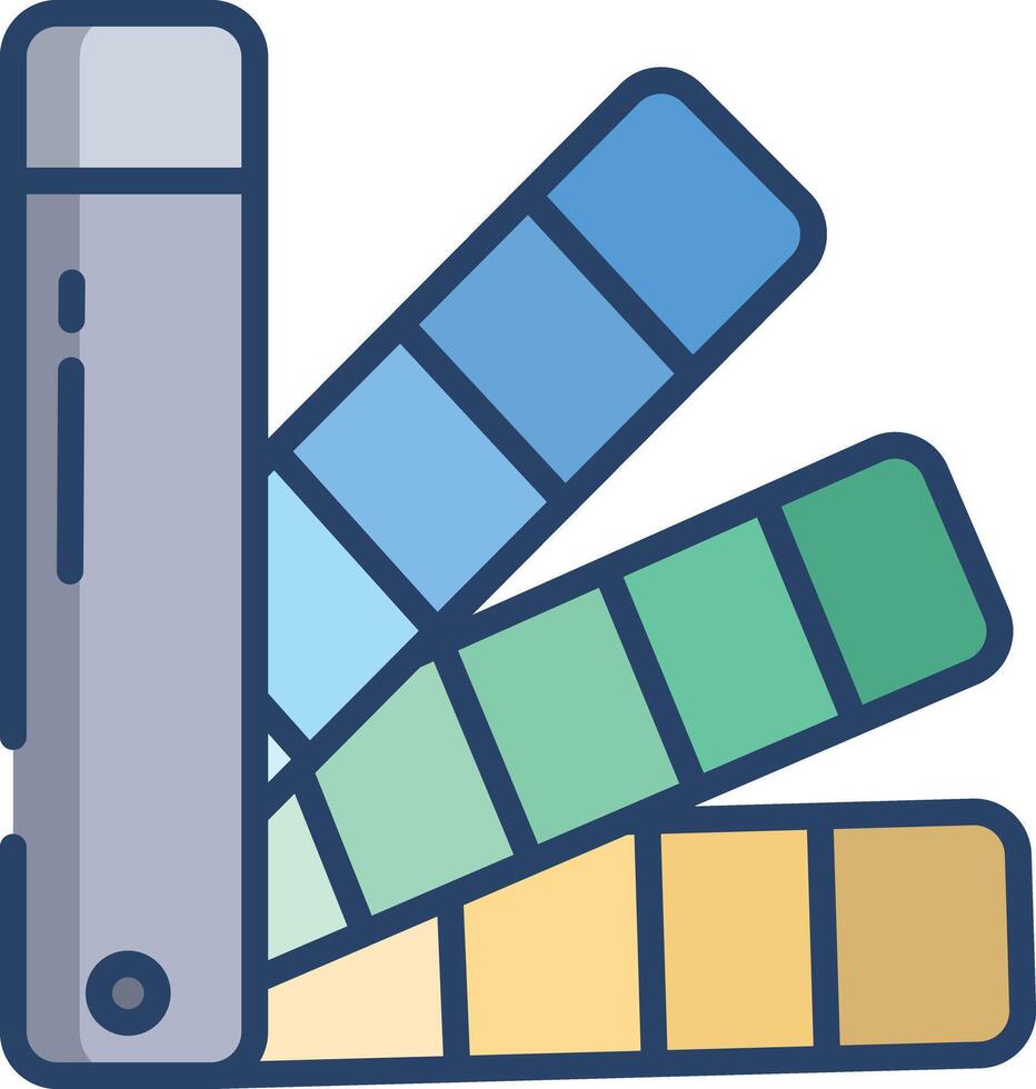cmyk linear color illustration vector