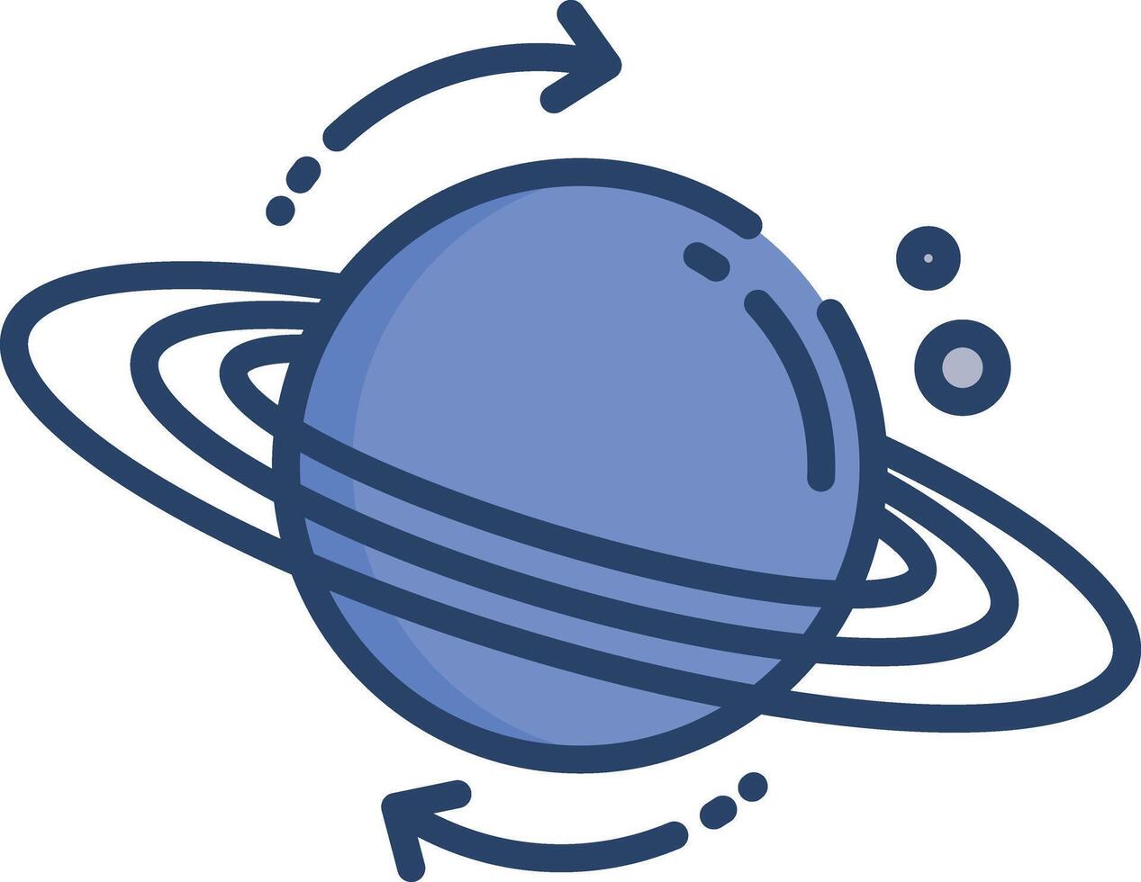 astrophysics linear color illustration vector
