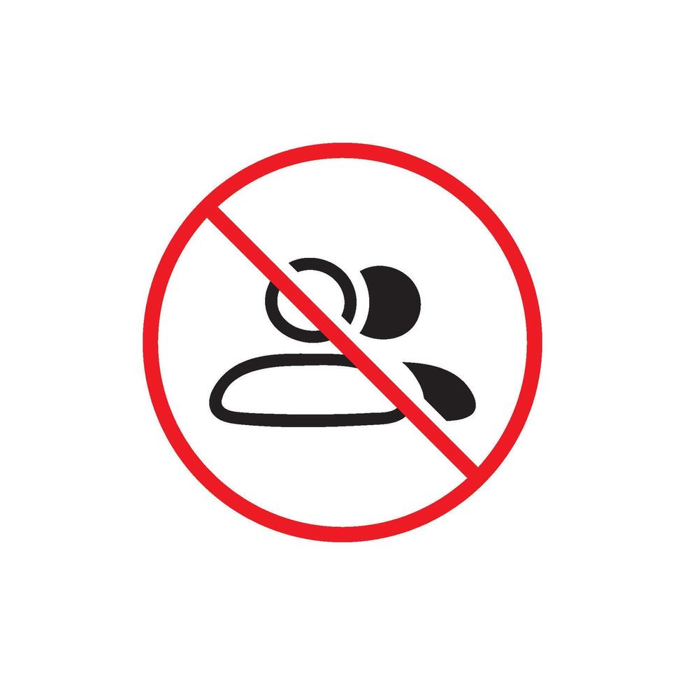 no people crowd flat icon vector