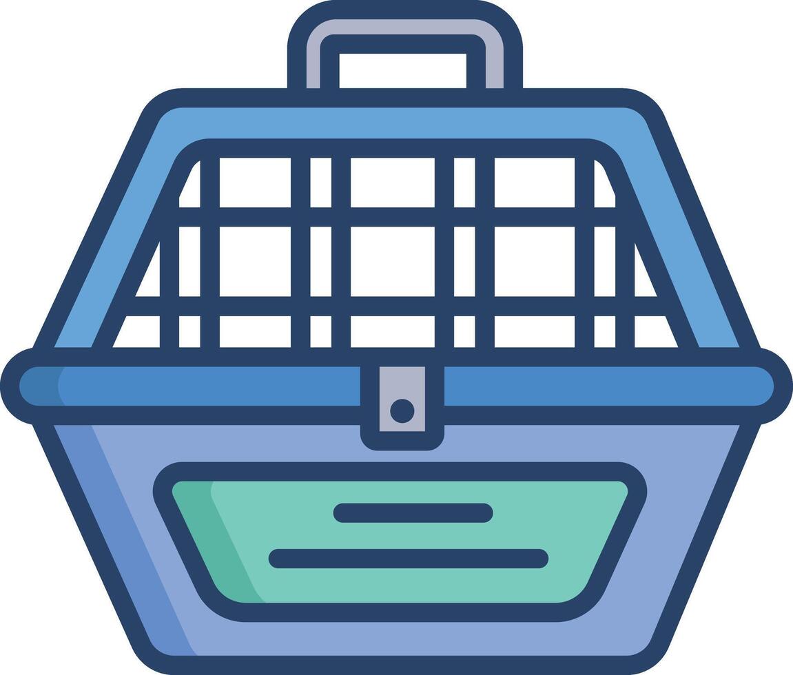 Carrier linear color illustration vector