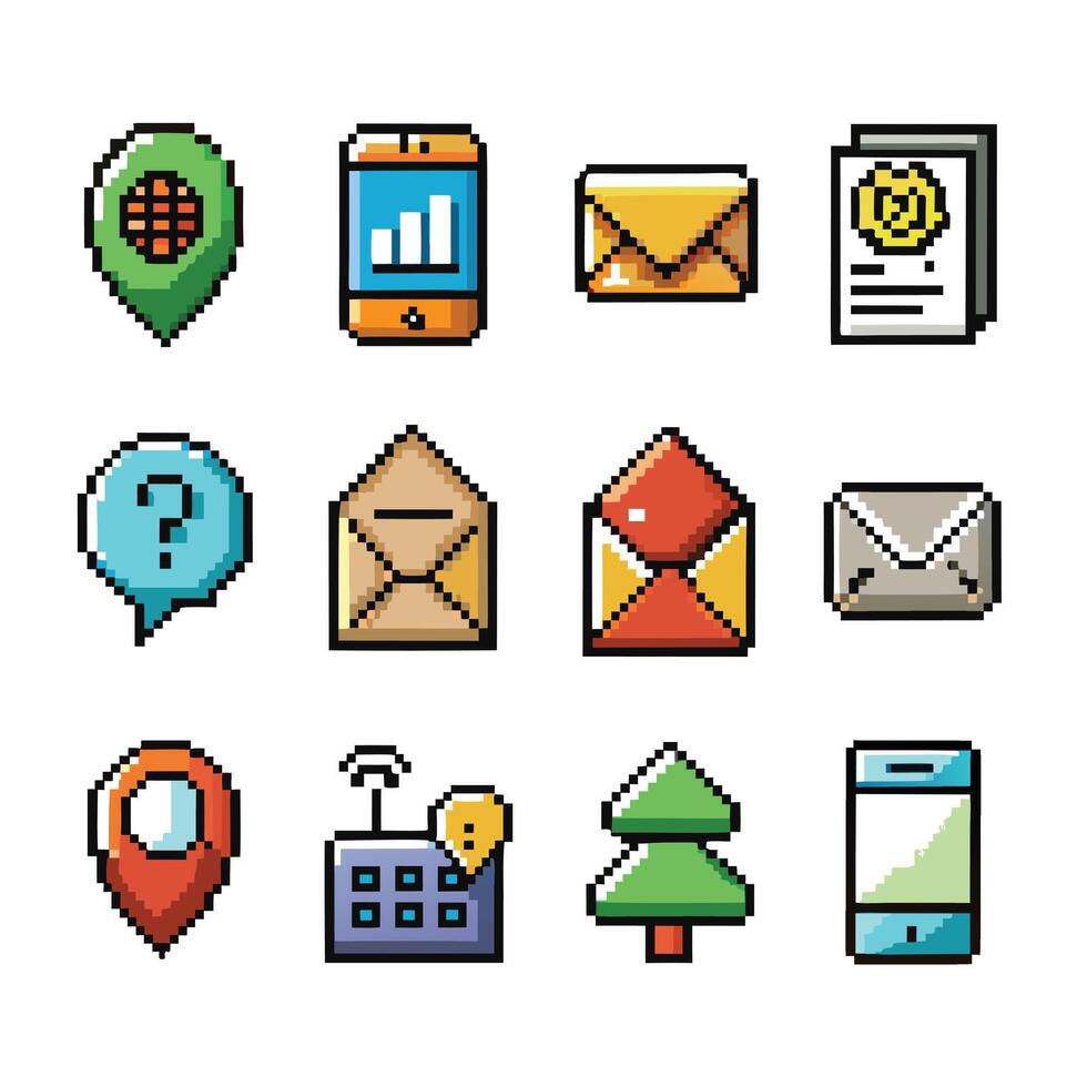 Contact Us icon set collection for websites and mobile applications vector