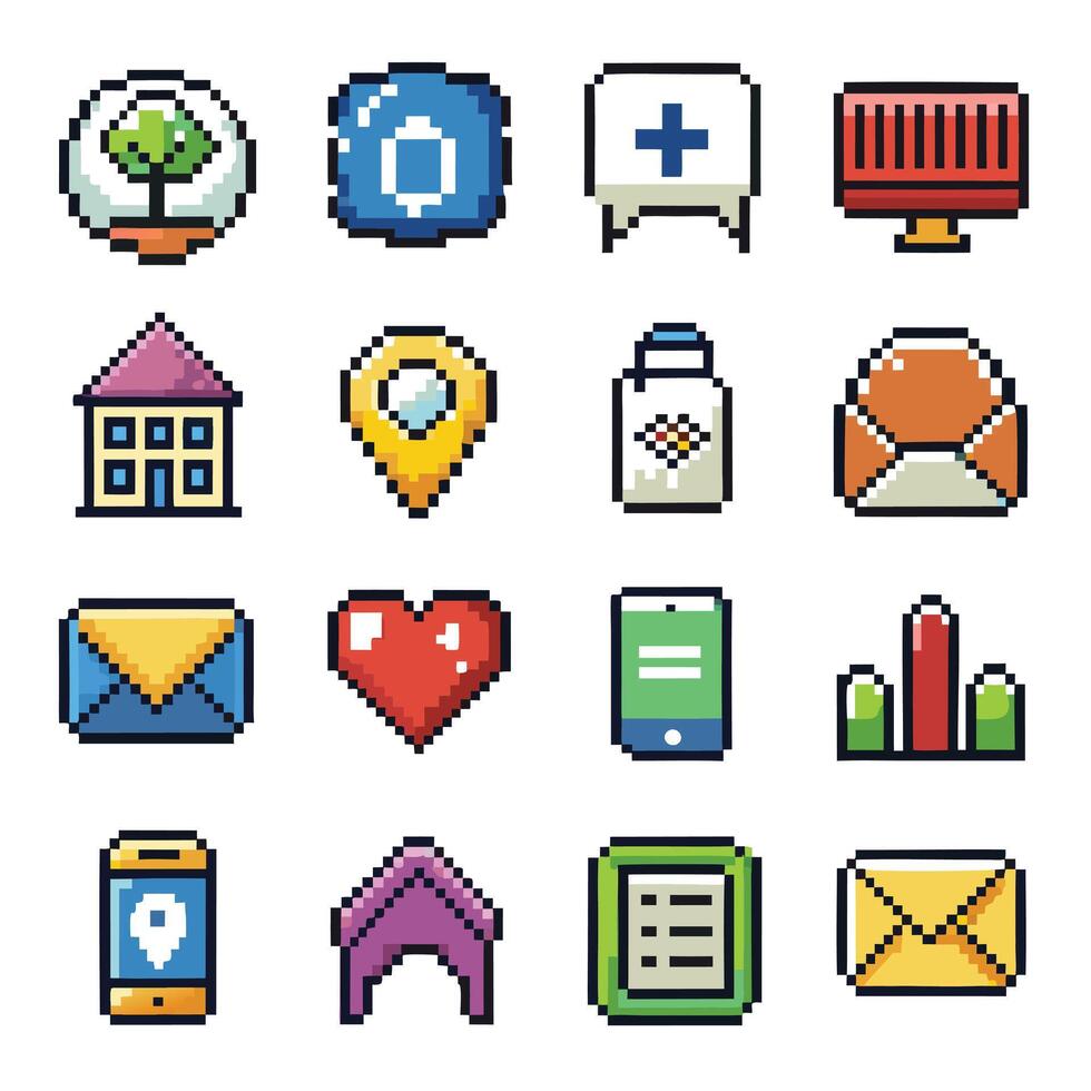 Contact Us icon set collection for websites and mobile applications vector