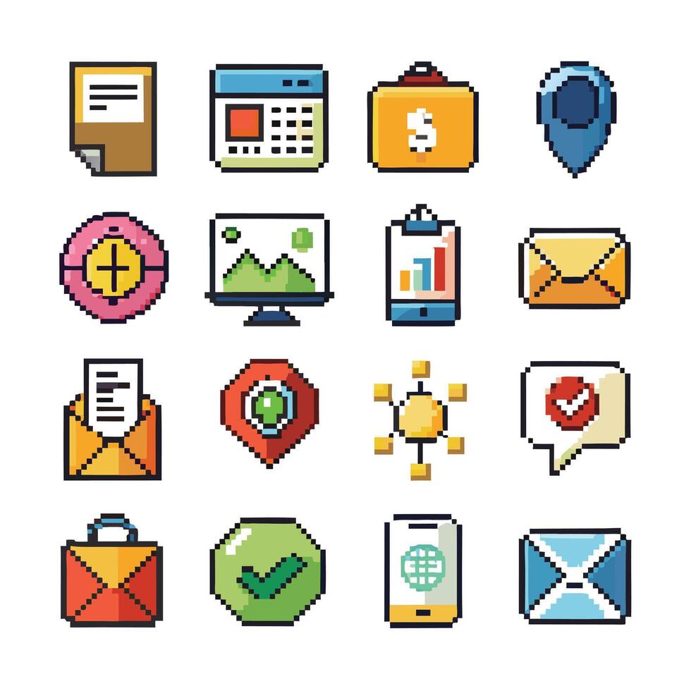 Contact Us icon set collection for websites and mobile applications vector