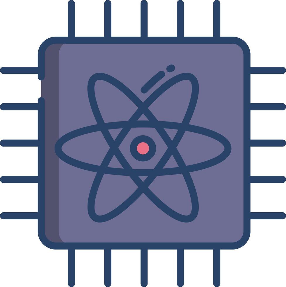 Photonics linear color illustration vector