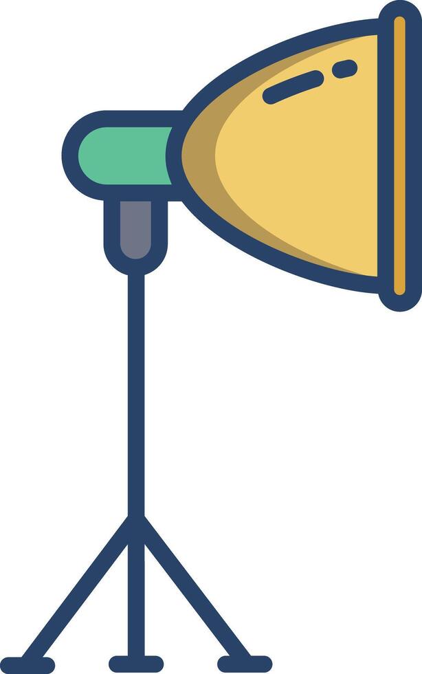Lighting linear color illustration vector