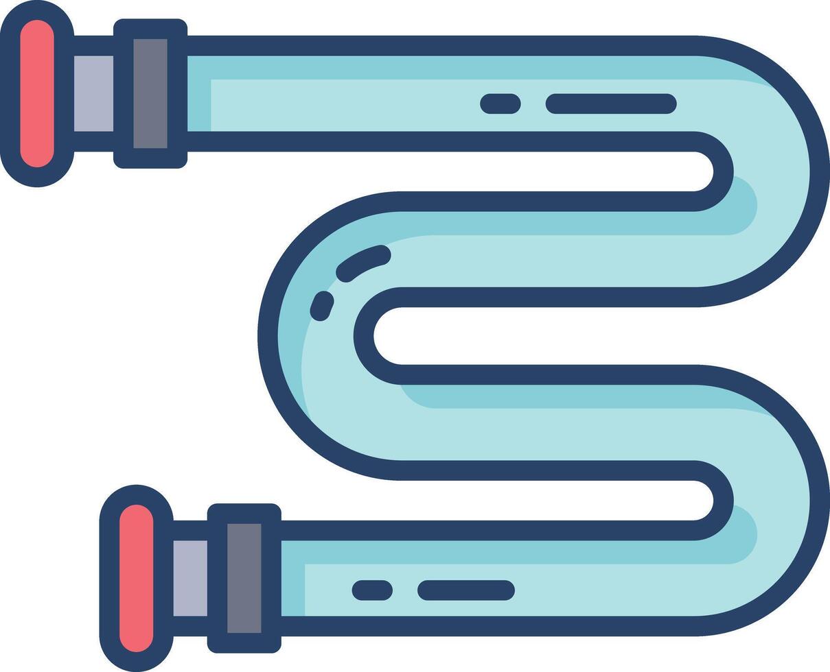 Pipes linear color illustration vector