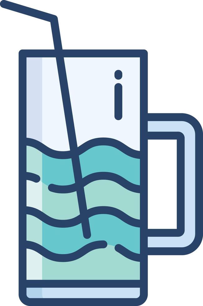 Juice linear color illustration vector