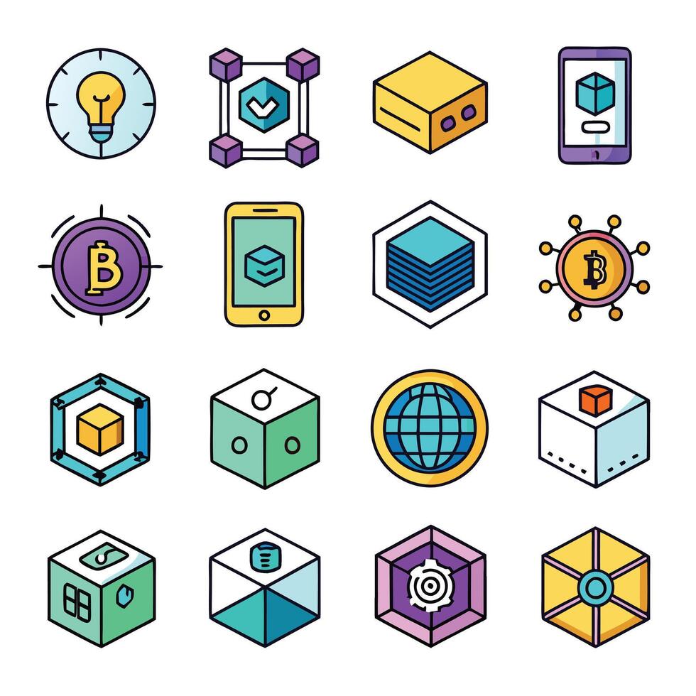 Contact Us icon set collection for websites and mobile applications vector
