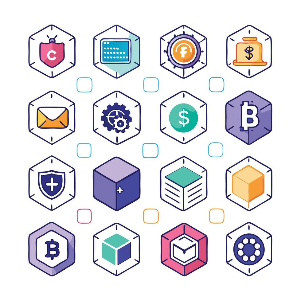 Contact Us icon set collection for websites and mobile applications vector