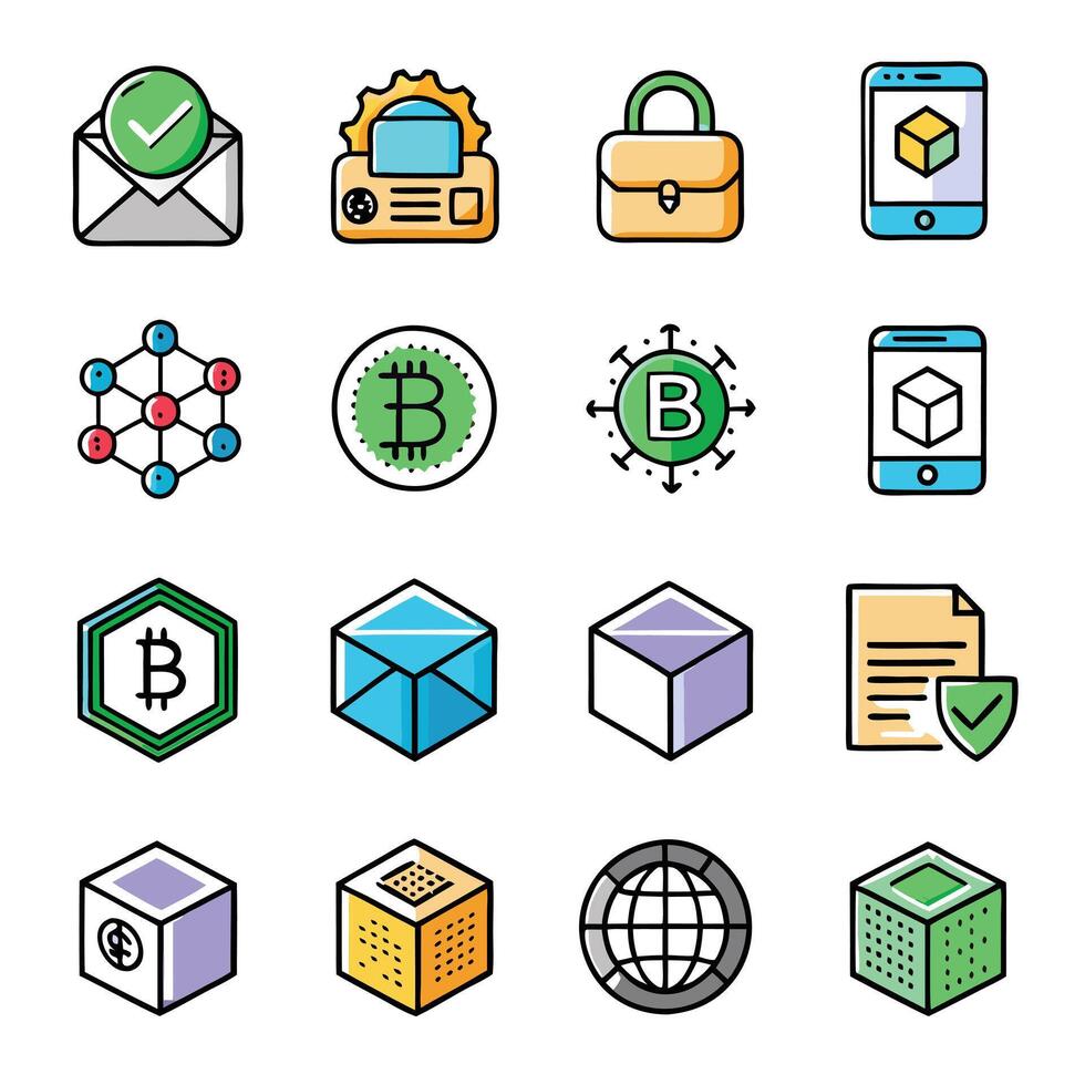 Contact Us icon set collection for websites and mobile applications vector