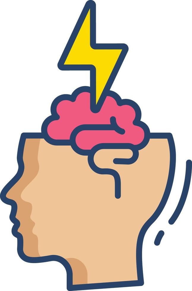 Stroke linear color illustration vector