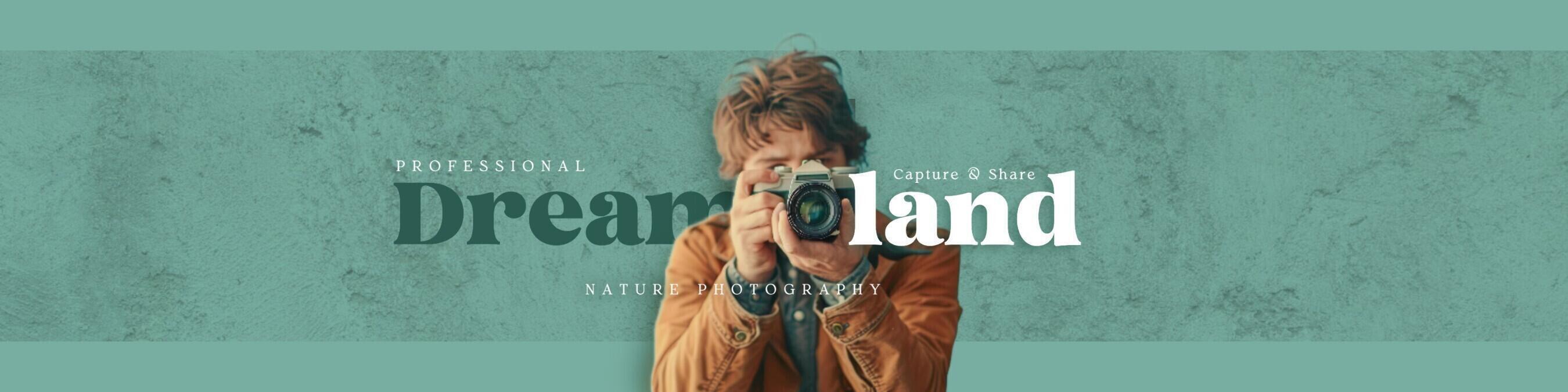 Minimalist Professional Photography Linkedin Banner template