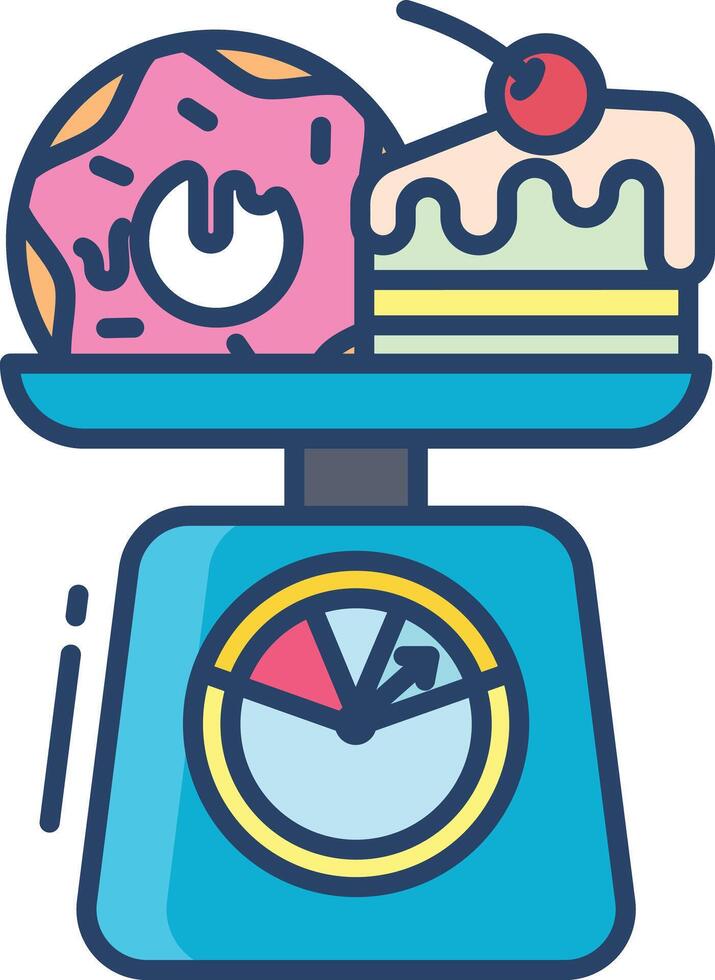 high cholesterol linear color illustration vector