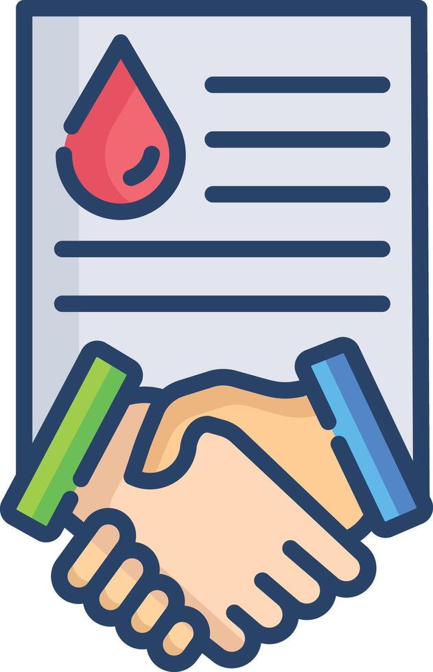 Business linear color illustration vector
