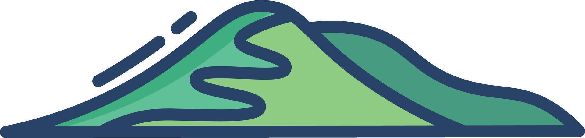 pinnacle linear color illustration vector