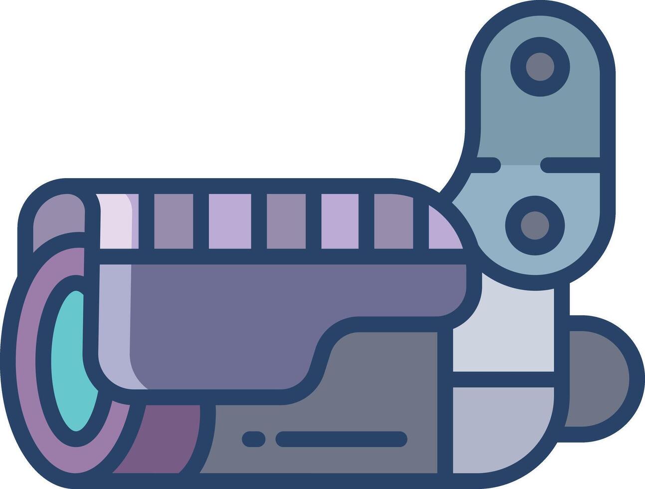 Security camera linear color illustration vector