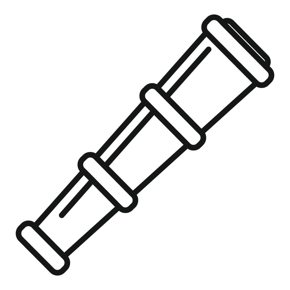 Hand held telescope observing device vector