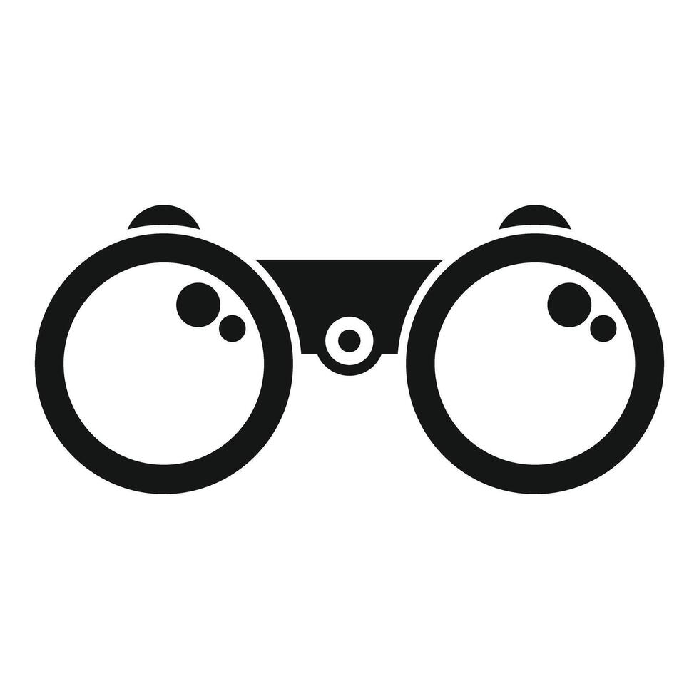 Binoculars exploring the great outdoors icon vector