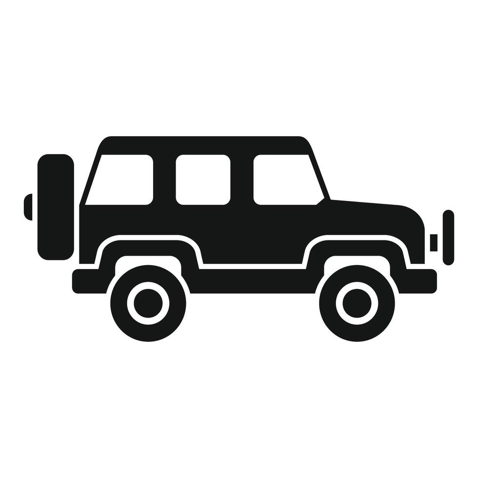 Strong and capable off road vehicle, ready for any terrain vector