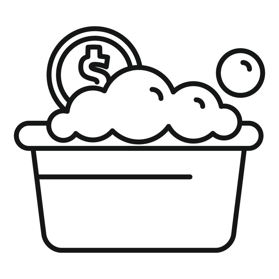 Depicting the illegal process of concealing the origins of money obtained illegally vector
