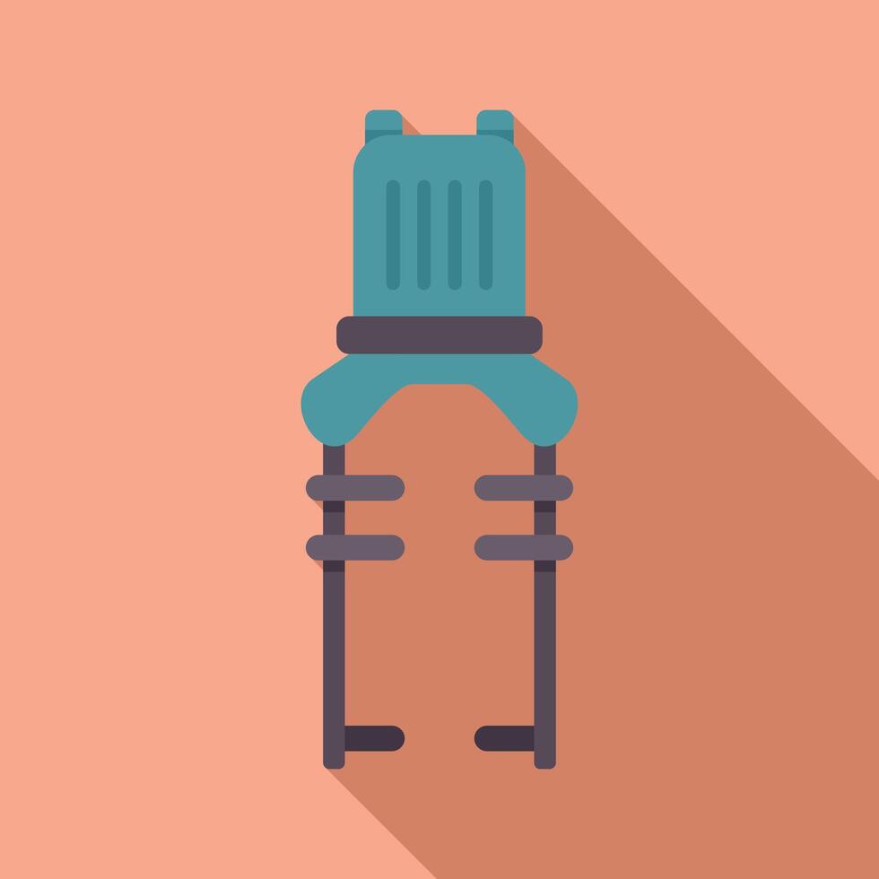Jumping stilts icon showing bouncing and recreation vector