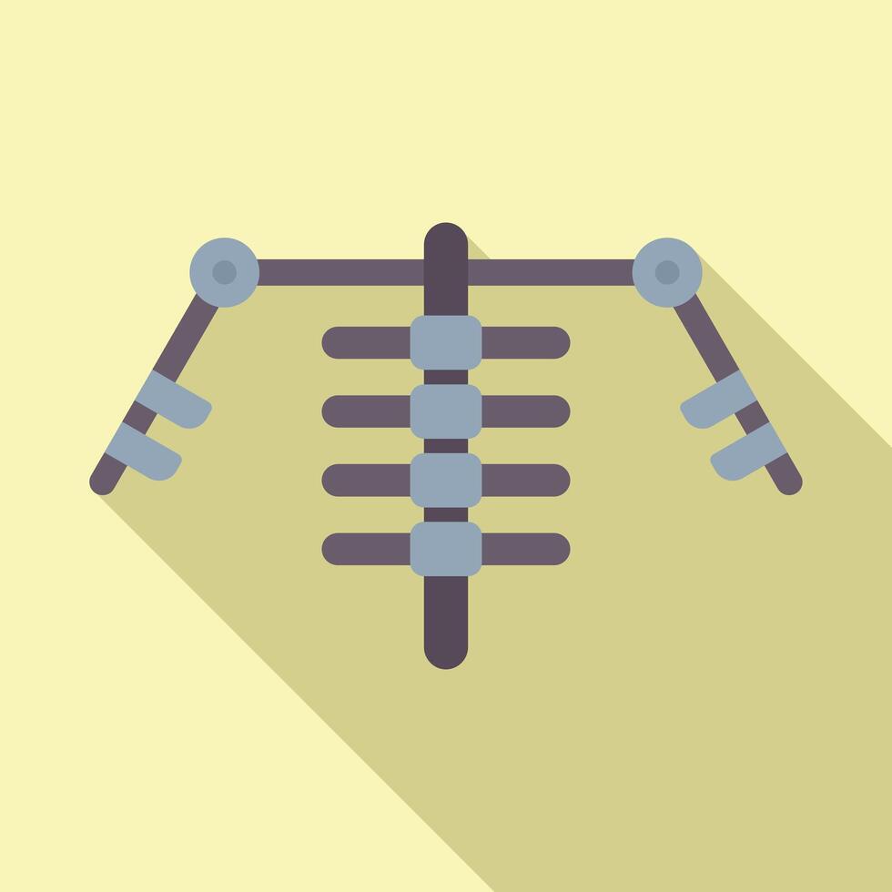 Climbing frame with handles and ladder vector