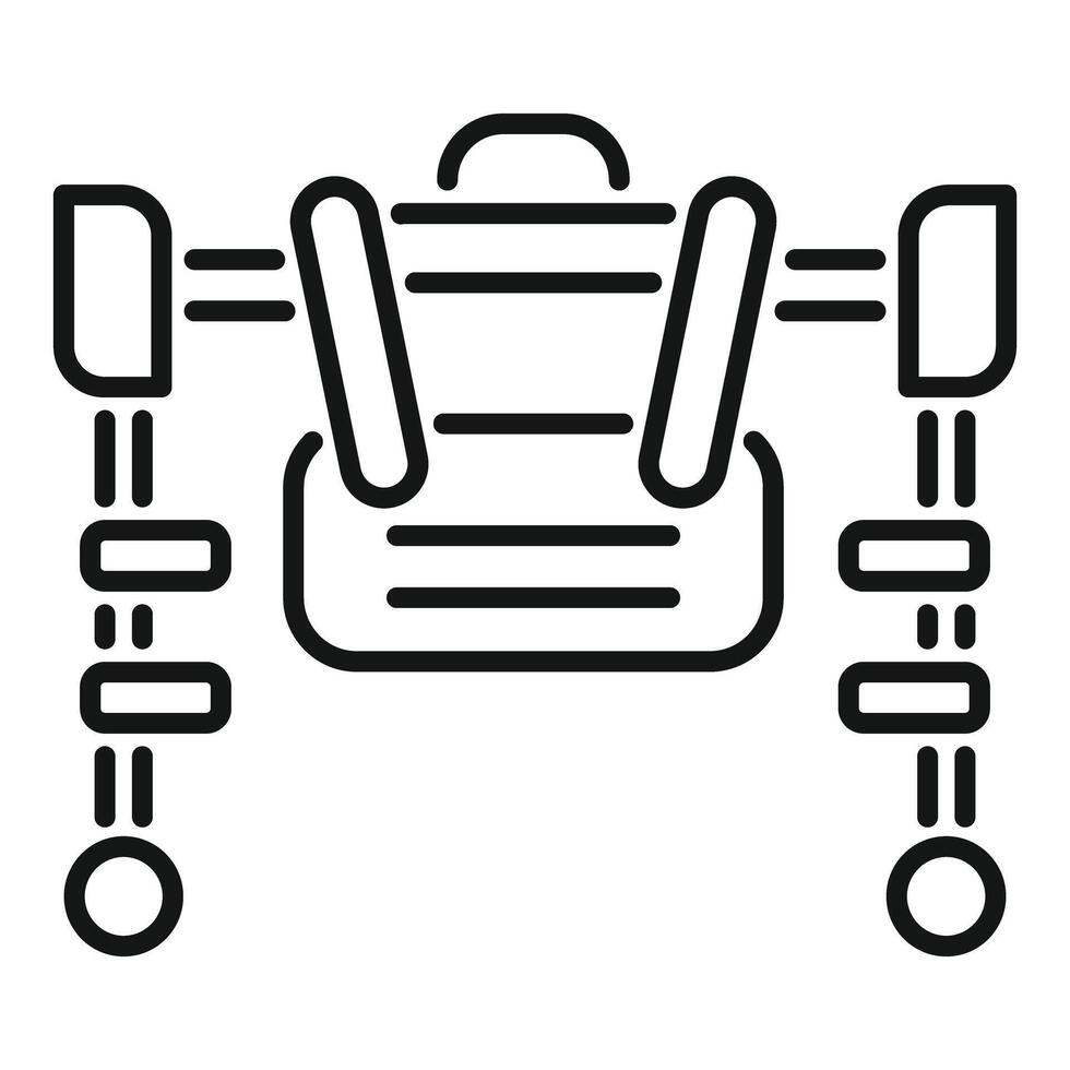 Cable car transportation system icon vector