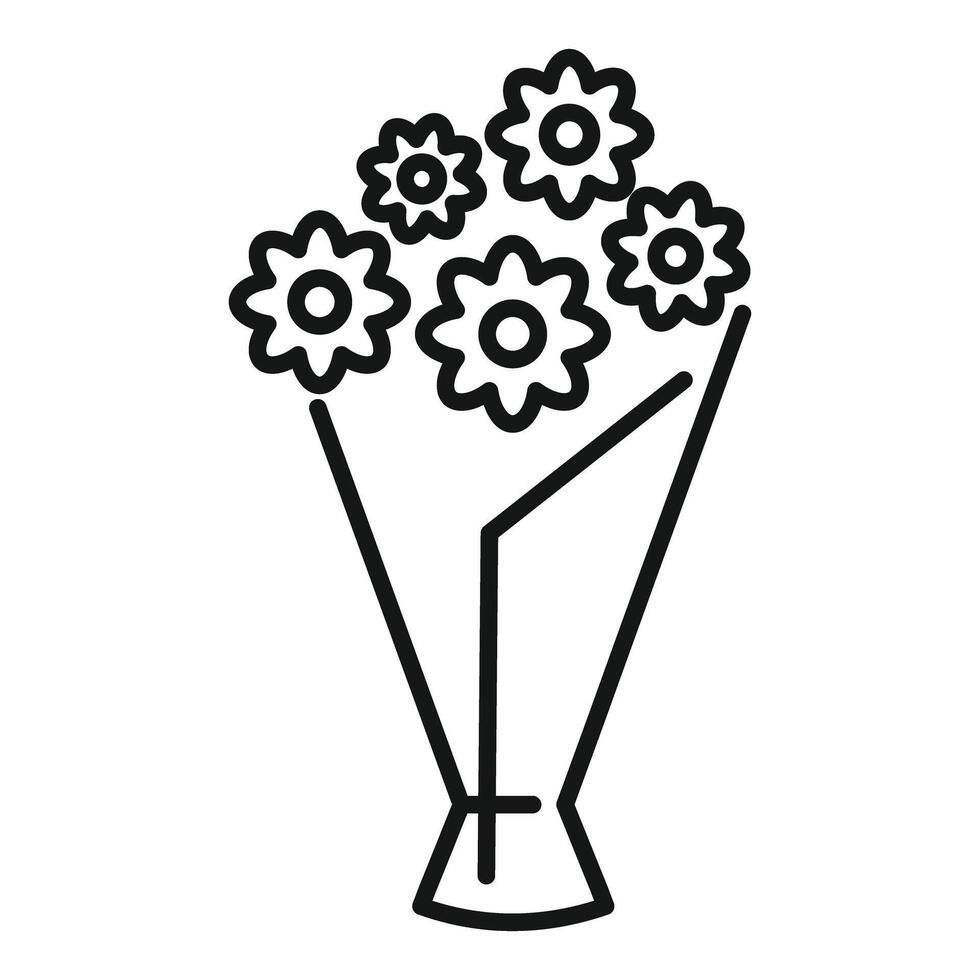 Bouquet of gears symbolizing engineering romance vector