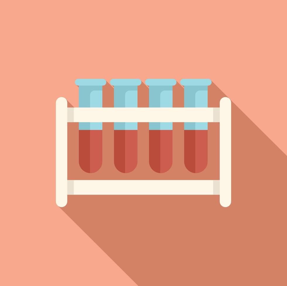 Medical illustration featuring test tubes undergoing an experiment vector