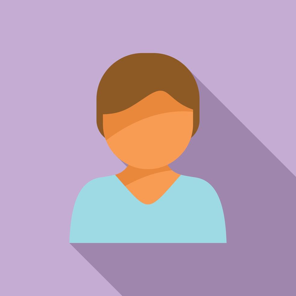 Young person icon showing a teenager vector