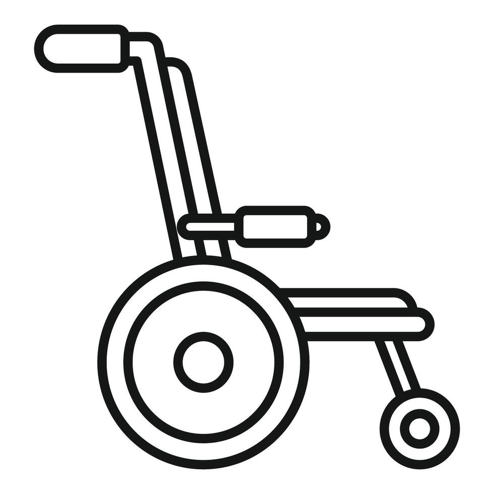 Manual wheelchair icon representing mobility vector