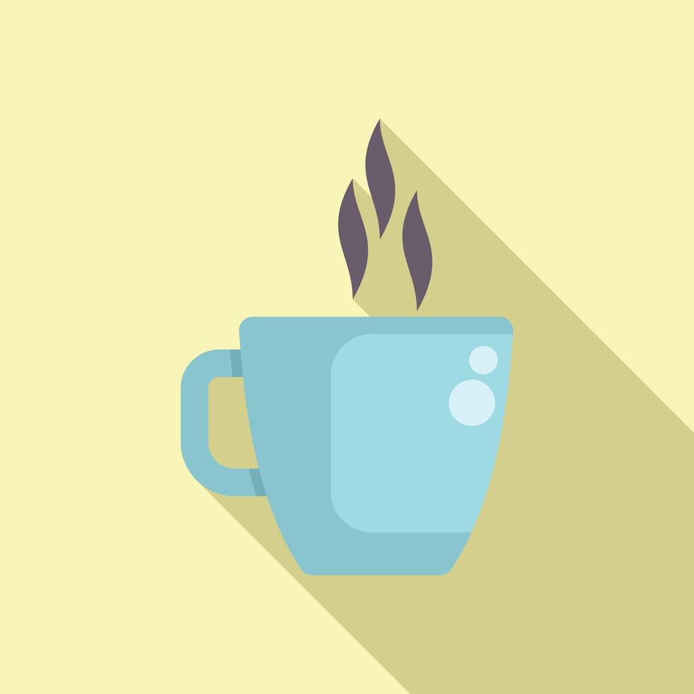 Enjoying the aromatic pleasure of a hot beverage vector