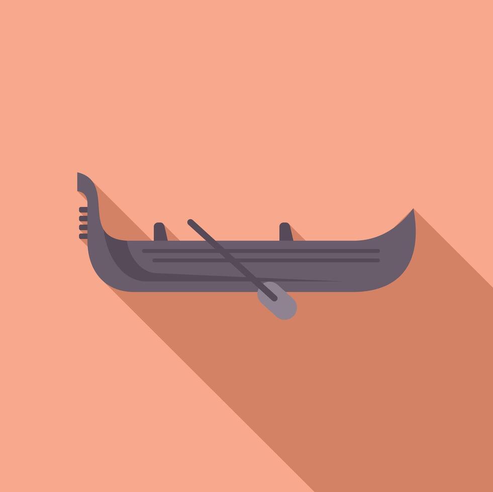 Enjoying a romantic boat ride on the canals vector