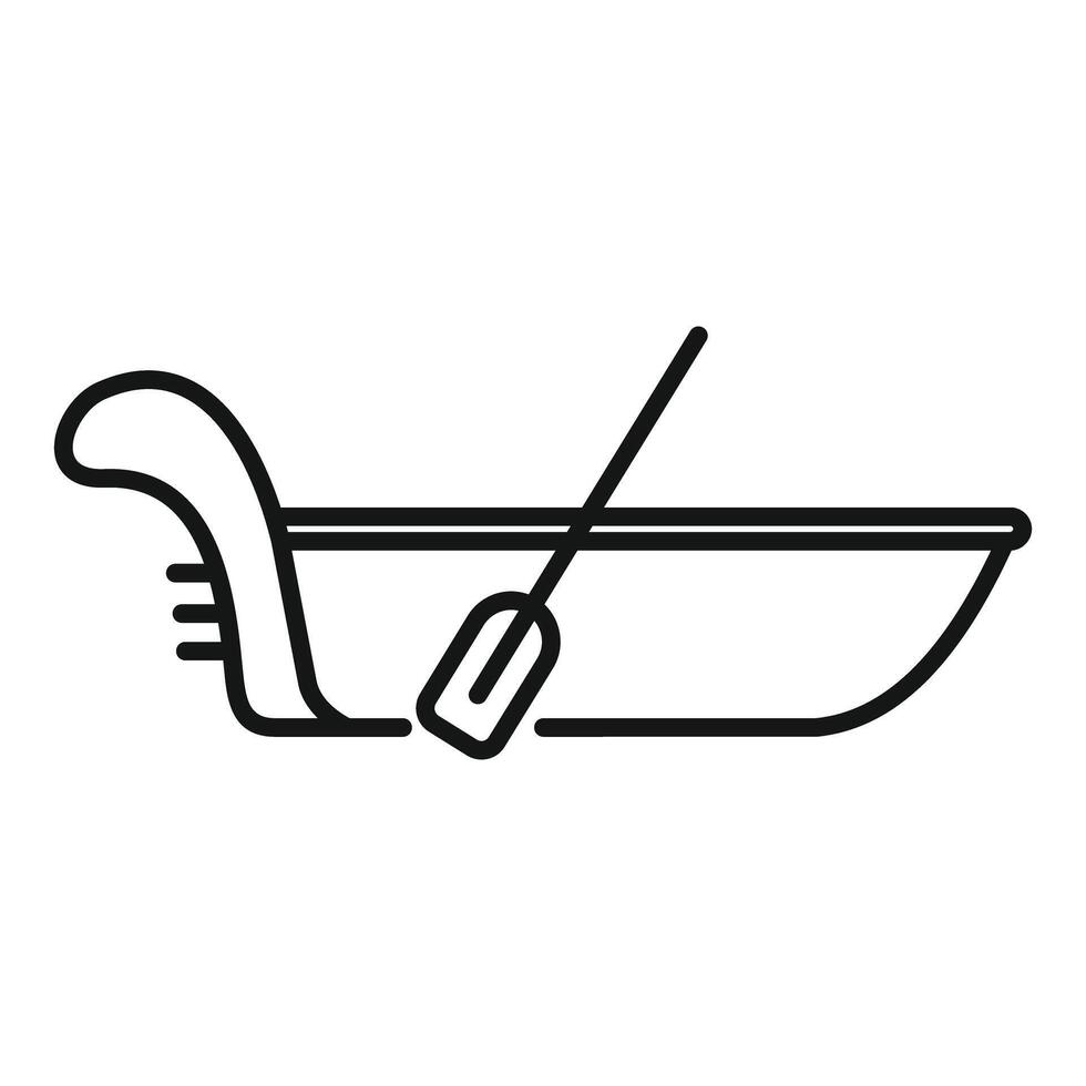 Gondola ride along venice canal vector