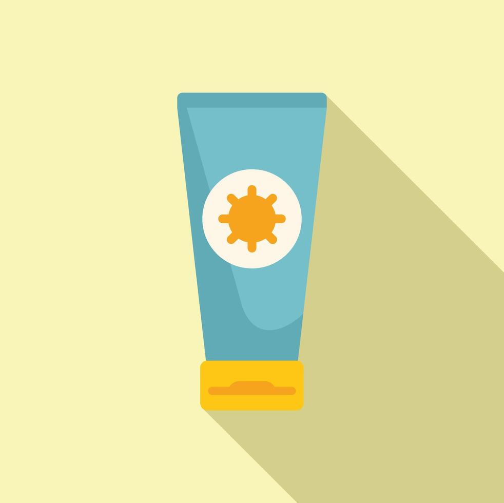Sunscreen protecting from sun damage vector