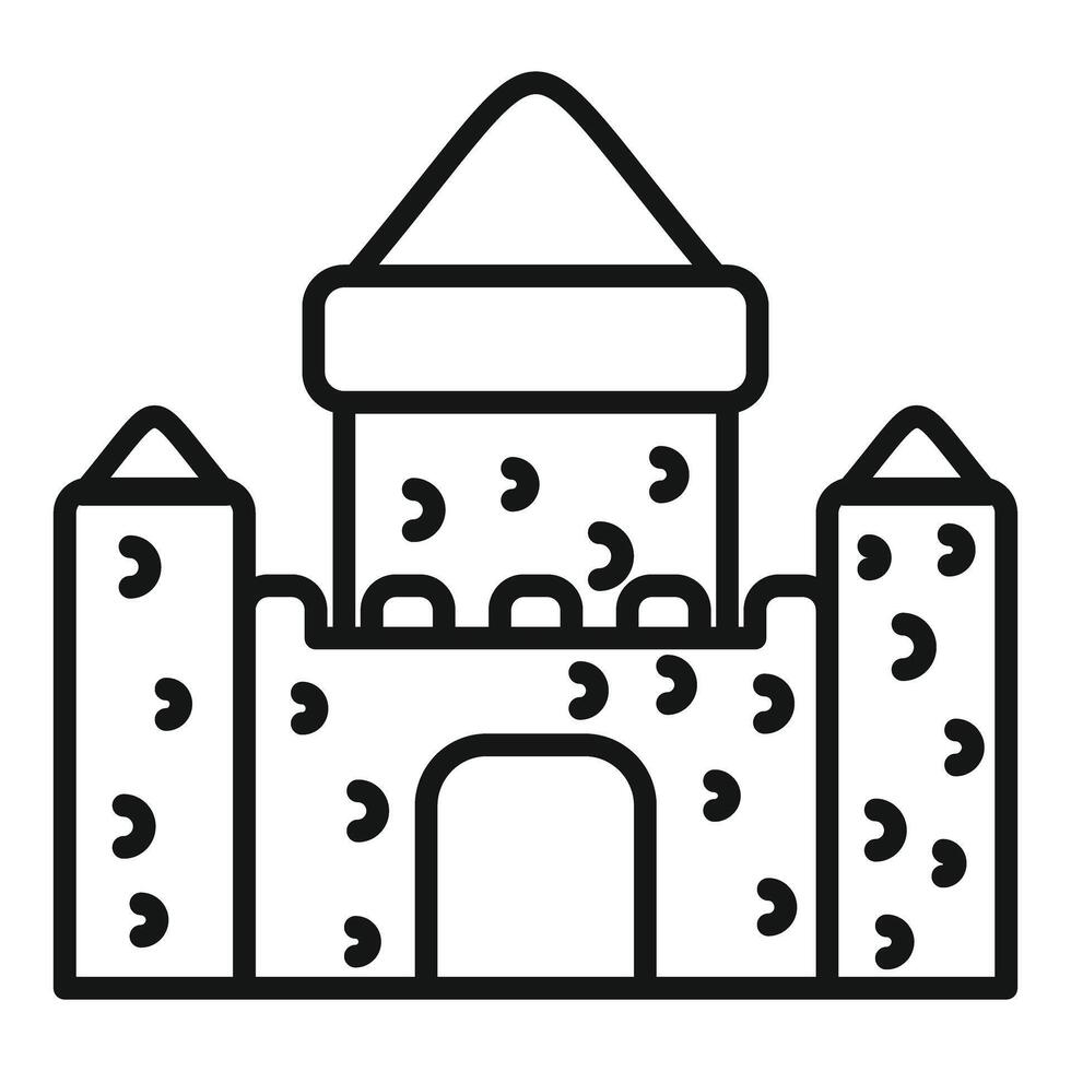 Bouncy castle amusement park fun vector
