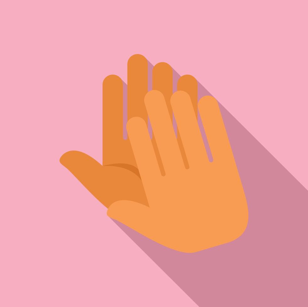 Two hands giving high five vector