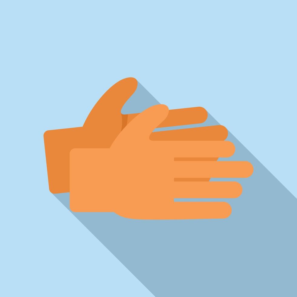 Applauding hands flat icon design vector