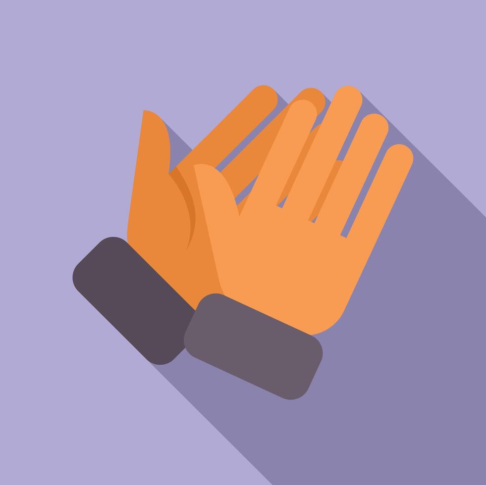 Pair of applauding hands clapping sound effect vector