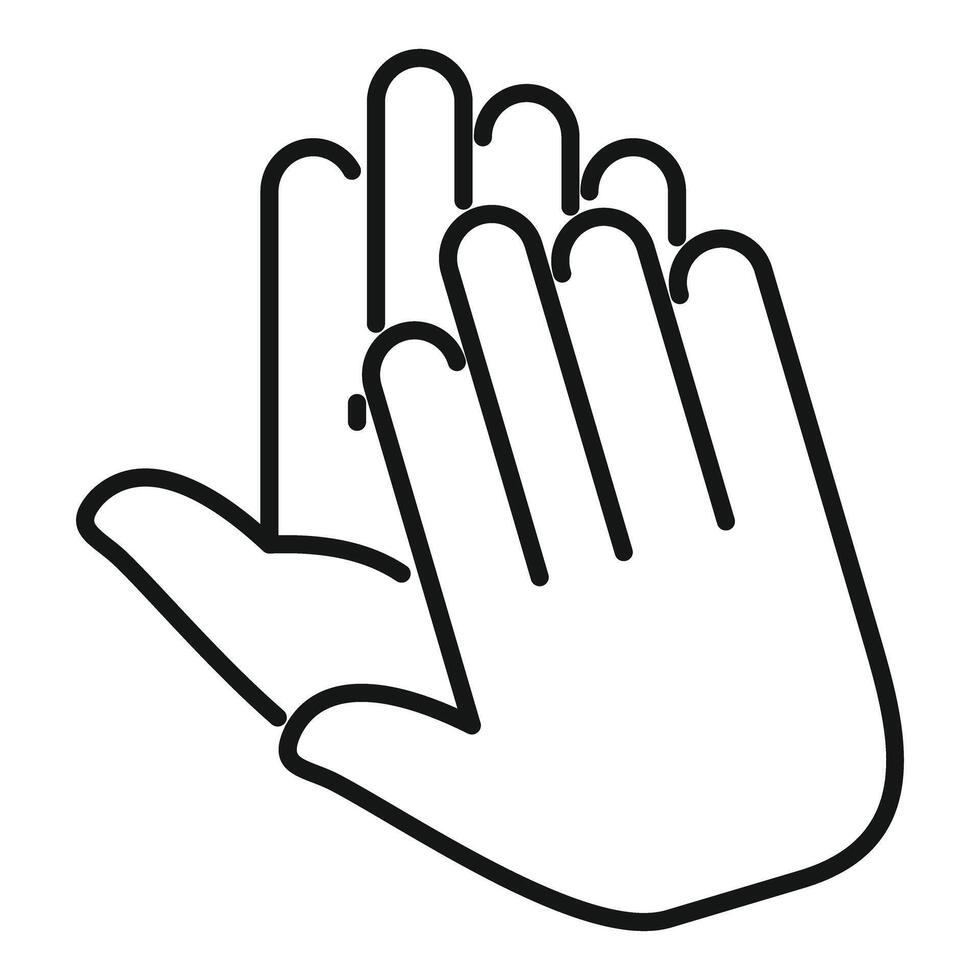 Clapping hands showing approval and support vector