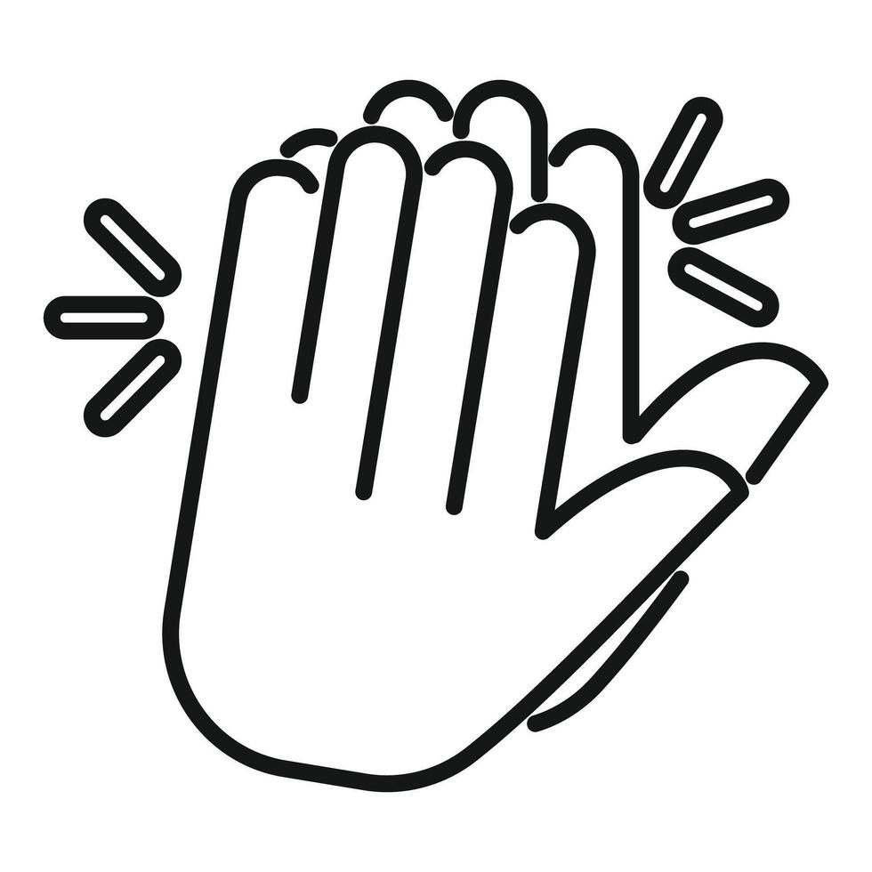 Clapping hands showing approval and appreciation vector