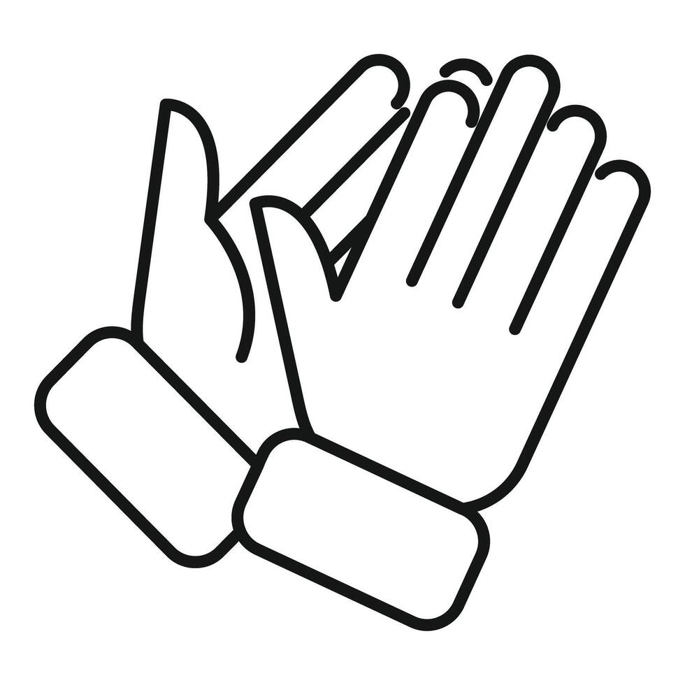 Two hands clapping showing appreciation vector