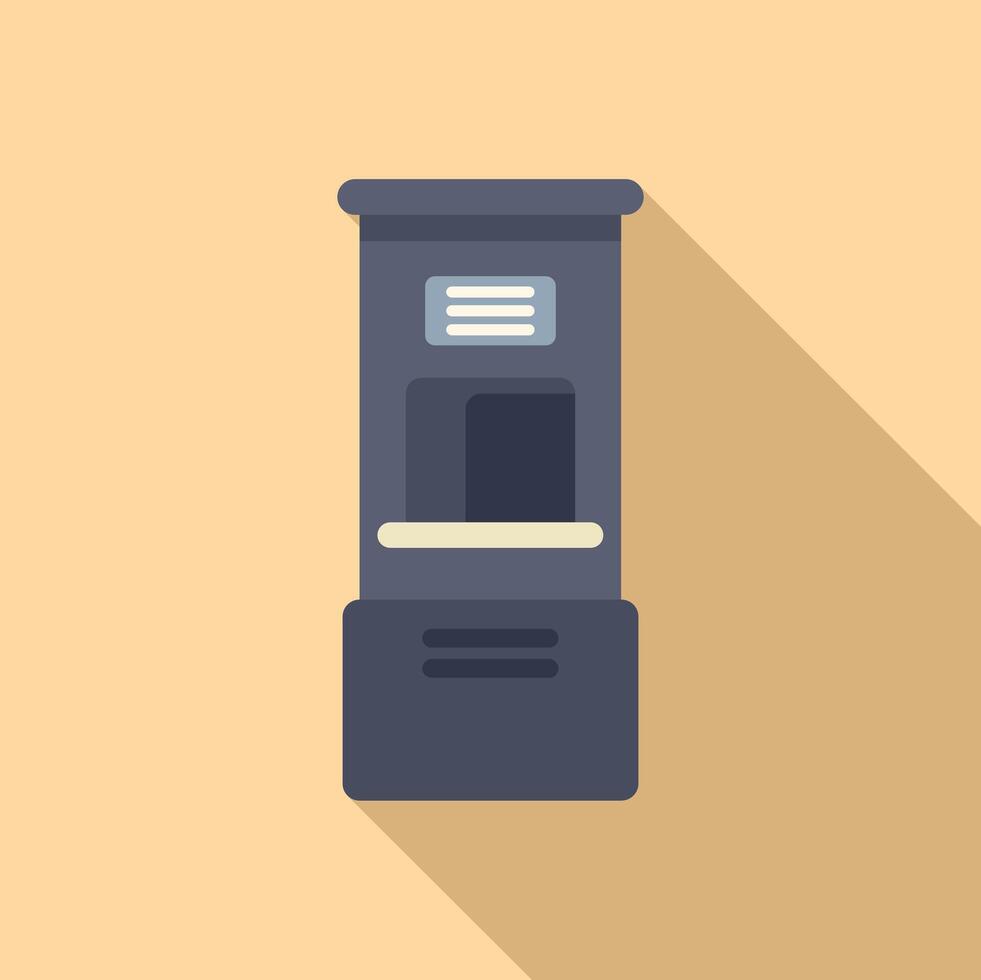 Automated self service check in machine vector