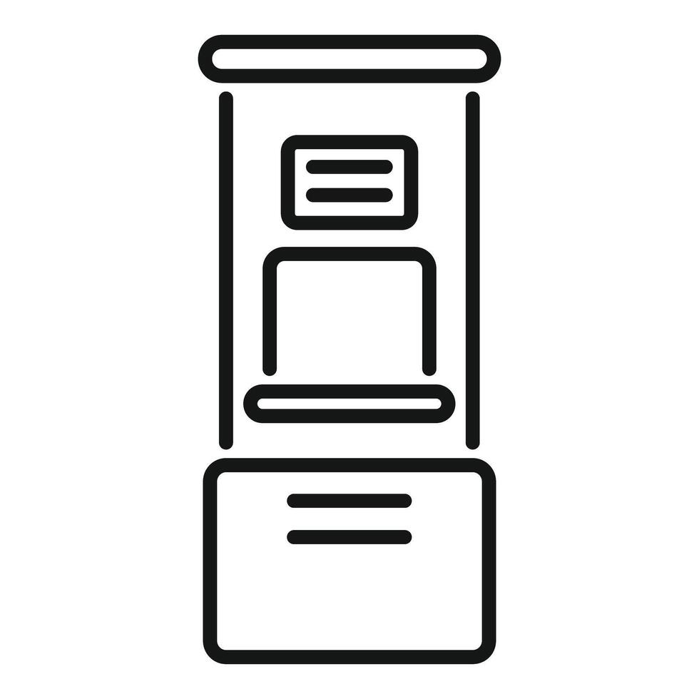Modern payment terminal with nfc technology vector